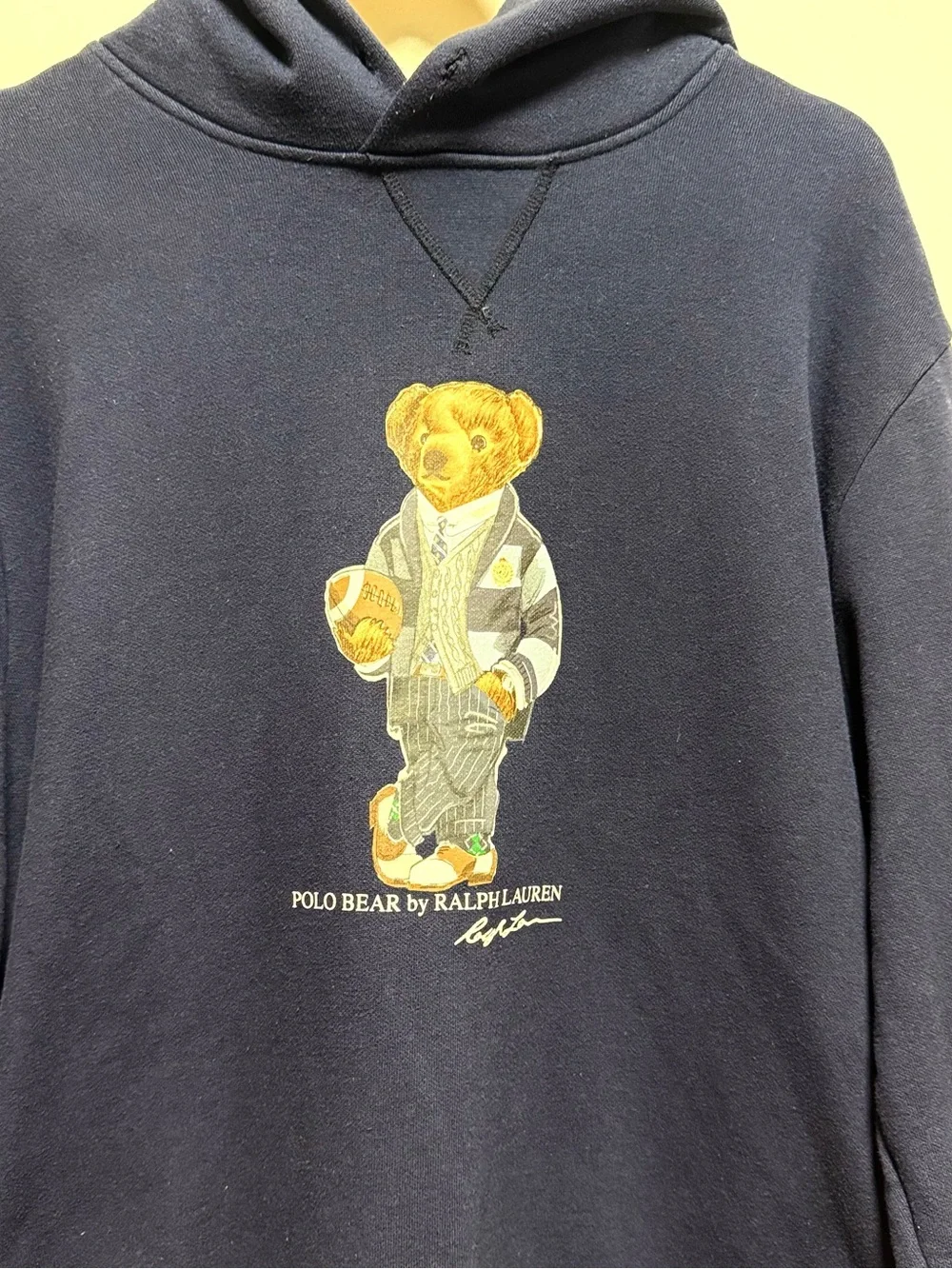Polo by Ralph Lauren Navy Hoodie with Polo Bear Graphic